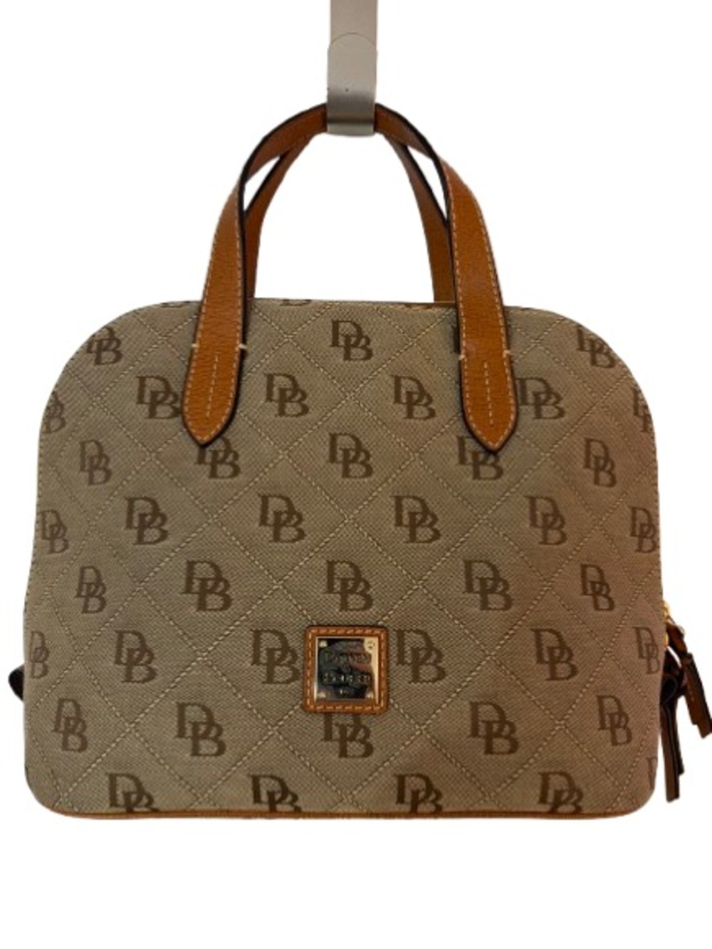 Dooney & Bourke Signature Quilt Ruby Small Satchel Bag-Natural- NWOT- Never Used